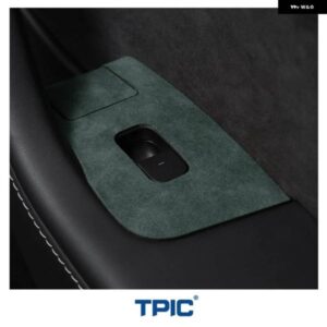 テスラ アルカンターラモデル 3 Y 2019-2023 ウィンドウ リフター スイッチ ボタン 装飾 カバー トリム ステッカー インテリア