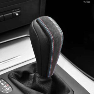 BMW ギアシフト ノブカバー ラップ E90 E60 E87 E92 E91 E61 E93 E83 X1 X3 X5 Z4 製アルカンターラトリム カー インテリア