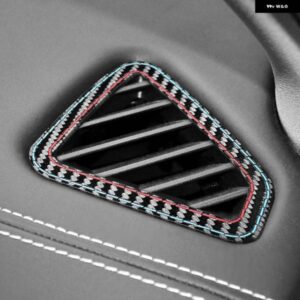 BMW カースタイリングカーボンエアコンベント アウトカバー トリム X5 F15 2014-2018 パフォーマンス ステッカー インテリア