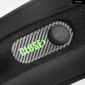 テスラ リア トランク スイッチ ボタン ステッカー モデル 3 ハイランド 2024 製アルカンターラカーボン テールゲート トリム インテリア