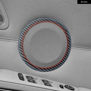 BMW 車内ドアホーンリングスピーカー オーディオ パネル E90 E92 E93 セリエ 3 カーボントリム 装飾 ステッカー