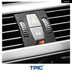 BMW フロントエアベント パネル トリム カバー ステッカー E60 5シリーズ 2005-2011 M PERFORMANC エアコンアウトレットフレームアルカンターラ