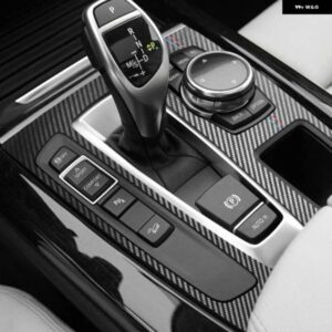 BMW X5 X6 F15 F16 2013-2017 アルカンターラ ギアシフト パネル カバー トリム パフォーマンス ステッカー カースタイリング インテリア