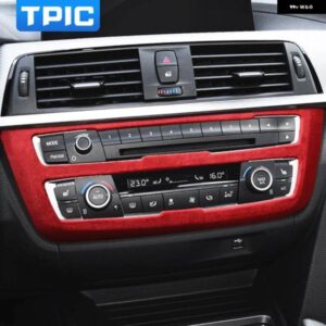 BMW アルカンターララップ F30 F32 F33 F34 F36 325I 3 4シリーズセンターコンソール CD パネル カバー トリム ステッカー カー