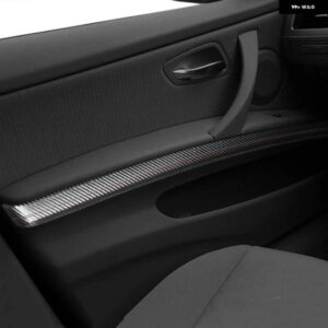 BMW E90 3シリーズ 2004-2011 インテリア チューニングドアハンドルパネル ストリップ トリム カーボンパフォーマンス ステッカー