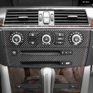 BMW センターコンソール CD パネル トリム E60シリーズ 5 2004-2009 アルカンターラ フレームパフォーマンス ステッカー インテリア