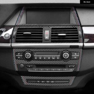 BMW X5 E70 X6 E71 2008-2013 アルカンターラ インテリア AC ボタン エアアウトレットナビゲーションフレームトリム ステッカー チューニング