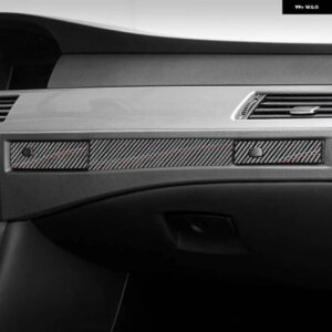 BMW 5シリーズ E60 2004-2010 カーボン副パイロット水カップホルダー パネル トリム カバー ステッカー パフォーマンス インテリア