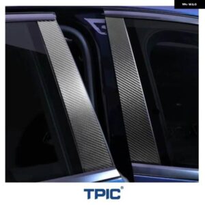 ポルシェ パナメーラ用カイエン B ￥C-ピラー 装飾 ステッカー TAYCAN カーボン窓柱列カバー トリム ACCESSORIE