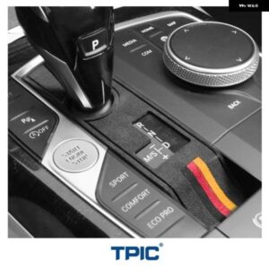 BMW センターコンソール ギアシフト パネル ステッカー G20 G23 G28 3 4シリーズ X3 X5 アルカンターラ M色 インテリア カー