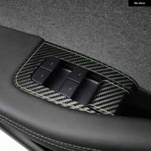 テスラ カーボンモデル 3 ハイランド 2023 2024- インテリア ウィンドウ コントロール ステッカー ドア スイッチ 自動チューニング