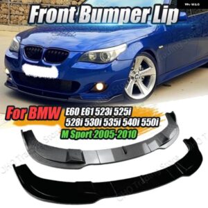 BMW E60 E61 フロントバンパー スプリッター リップディフューザー スポイラー ガード 523I 525I 528I 530I 535I 540I 550I M スポーツ 2005-2010