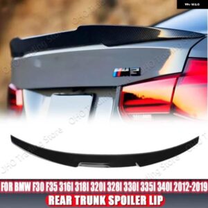 BMW F30 F35 F80 リア トランク スポイラー M4 スタイル 316D 318I 320I 330I 325I 320D 340I M3 2012-2019 ルーフウイングカーボンルック