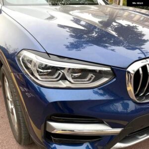 BMW X3 X4 G01 G02 2018 + 風ナイフフロント フォグランプ アイブロウ スポイラー カーボン 装飾