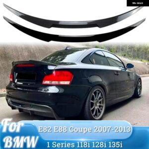 BMW E82 E88 クーペ 1シリーズ 118I 128I 135I 2007-13 リアルーフ スポイラー ウイングチューニング黒