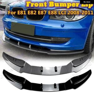 BMW 1シリーズ E81 E82 E87 E88 LCI スタンダード 2008-2011 フロントバンパー リップスプリッター ディフューザーアンダーカナードリップ 116I 118I 120I