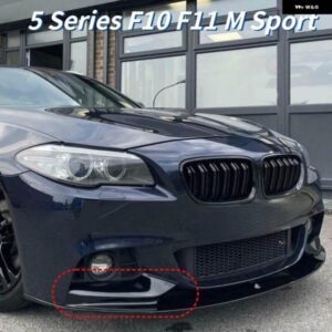 BMW 2個 フロントバンパー 唇 スポイラー サイドディフューザースプリッター トリム 5シリーズ F10 F11 M スポーツ 520I 530I 2010-2016