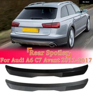 アウディ ルーフ スポイラー エクステンション A6 C7 アバント 2011-2017 ABS プラスチック テール トランク ウイングリアルーフ スポイラー A6 オールロー