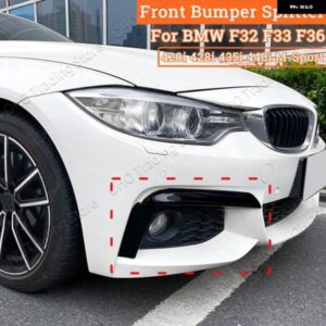 BMW フロントアッパートリム スプリッター スポイラー キット フォグランプ カバー 4シリーズ F32 F33 F36 M-スポーツ 420I 428I 435I 440I M-TECH