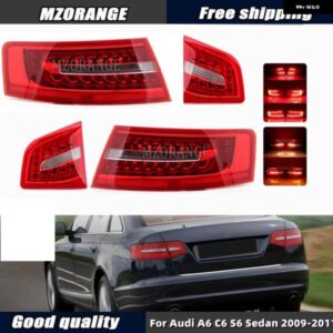 アウディ テールライト LED A6 C6 S6 クワトロ RS6 サルーン セダン 2009 2010 2011 リアライトとストップブレーキランプ ウィンカーランプ