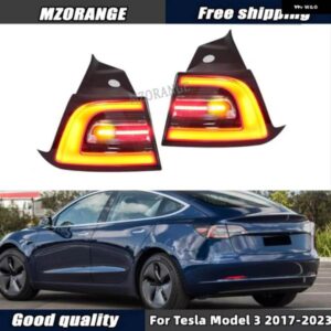 テスラ LED テールリアライトモデル 3 2017-2023 ウィンカーライト ストップブレーキランプ駆動 フォグランプ カー