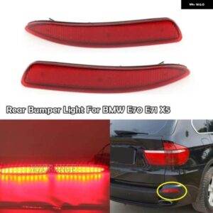 BMW リアバンパー ライト X5 E70 2007-2010 LED レッドレン ズリフレクターブレーキストップライト テールライト カー