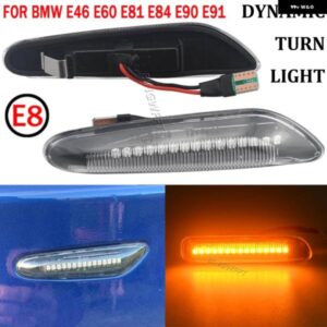 BMW 2X 1シリーズ E81 E82 E88 1M用ではありません 2008-2013 LED ダイナミック サイド マーカー ウィンカーライト シーケンシャル ウインカー ライト