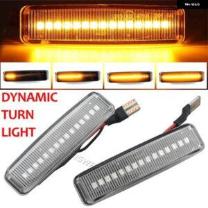 BMW LED ウィンカーライト 5シリーズ E39 1995-2003 M5 サイド マーカー シーケンシャル ランプフラッシャー ダイナミック ウインカー インジケータ ー