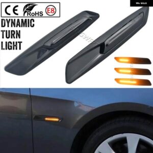 BMW ダイナミック アンバー LED サイド マーカー ライト ウィンカーランプ ウインカー F10 スタイル 1 3 5シリーズ E90 E91 E92 F30 E93 E46 E60