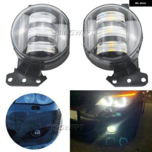 BMW スタイル フォグライト LED ヘッドライト E60 E90 E63 E46 323I 325I 525I DRL カー フォグランプ