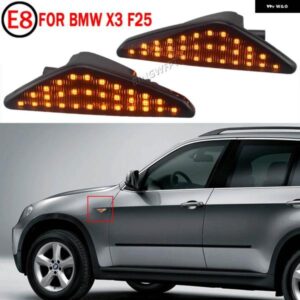 BMW X5 E70 X6 E71 E72 X3 F25 シーケンシャル ランプウインカー 2008-2014 ダイナミック 流れる LED サイド マーカー ウィンカーライト