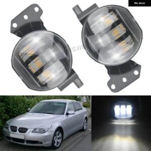 BMW ペア 63176910792 63176910791 フォグランプ 5シリーズ E60 525I 530D 535D LCI M SPORT 2004 - 2008 フロントバンパー LED フォグランプ