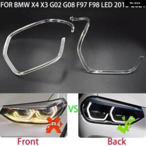 BMW X3X4 G01 G02 2018-2021 LED ヘッドライト DRL 車絞りガイド デイタイム ランニングライト チューブ LED ライトバー白色光