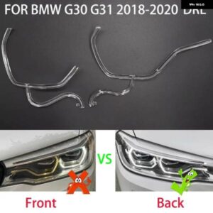 BMW 5シリーズ G30 G31G38 2018-2020 LED ヘッドライト DRL 車絞りガイド デイタイム ランニングライト チューブ LED ライトバー白色光