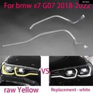 BMW X7 G07 2018-2022 車高 ヘッドライト DRL ライトガイドプレートライトガイドチューブ ヘッドライト デイタイム ランニングライト ガイドエンジェル
