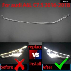 アウディ A6L C7 PA C7.5 2016-2018 DRL 車開口ヘルニア ヘッドライト ガイド デイタイム ランニングライト チューブ LED ライトバー白色光
