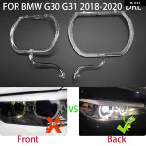 BMW 5シリーズ G30 G31 2018-2020 ヘルニア ヘッドライト DRL 車絞りガイド デイタイム ランニングライト チューブ LED ライトバー白色光