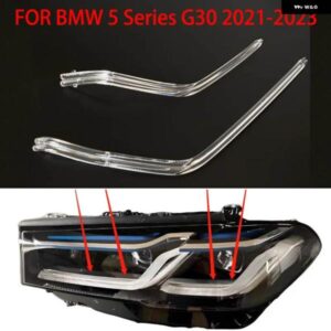 BMW 5シリーズ G30 2021-2023 DRL ヘッドライト ライトガイドプレート デイタイム ランニングライト チューブ ランニングライト バー