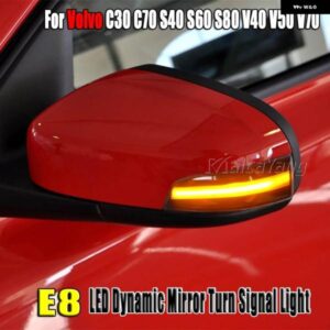 ボルボ S40 S60 S80 C30 V50 V70 ダイナミック ウィンカーライト LED バックミラー サイドミラー シーケンシャル ウインカーインジケータランプ