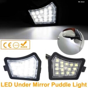 ボルボ CANBUS ホワイト LED アンダーミラー パドルライト V40 V50 V60 V70 MK3 C70 MK2 XC90 XC70 ジャガー XJ XK XF ウェルカムランプ