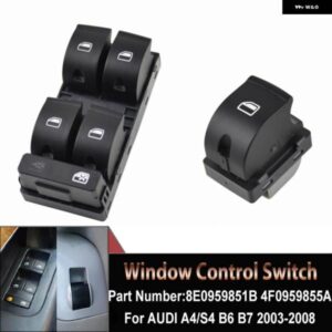 アウディ 車電動 POWERT マスターウィンドウ スイッチ ボタン A4 B6 2003-B7 シート EXEO 8E0 959 851 8E0 959 855 8E0959851B