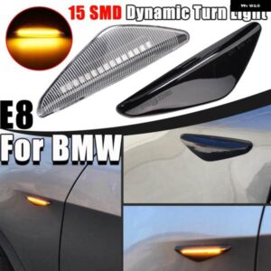 BMW 2個 スモーク ダイナミック 流れる LED サイドマーカー 信号灯 X5 E70 X6 E71 E72 X3 F25 シーケンシャル ウインカーランプ