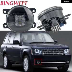 ランドローバー 2X LED フォグライト フロントバンパー レンズ フォグランプ DRL H11 12V レンジローバー III L322 2010 2011 2012