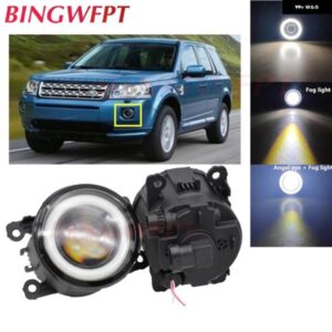 ランドローバー 1ペア H11 LED フォグランプ エンジェルアイ フリーランダー 2 LR2 FA_ 2006 2014 レンジローバー スポーツ L322