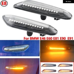 BMW 2X ダイナミック LED フェンダー ライト サイドマーカー 1 3 5シリーズ E46 E60 E61 E81 E82 E87 E88 E90 E91 E92 E93 X1 E84 X3 E83 X5 E53