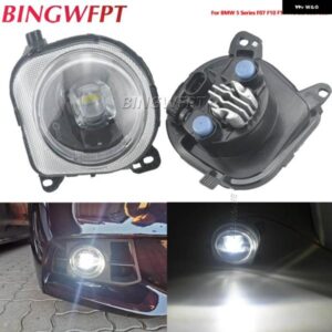 BMW 2個 フォグライト アセンブリ 5シリーズ F07 F10 F11 F18 LCI 535I 528I 2014-16 車 LED レンズフォグ デイタイム ランニングランプ