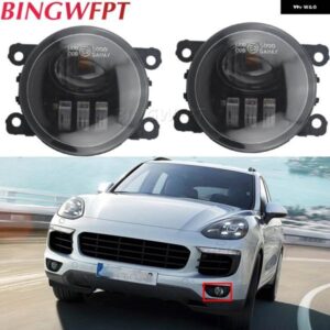 ポルシェ 2X スタイリングフロント フォグランプ カイエン 92A 958 2010-2015 カイエン 955 LED フォグランプ H11 D