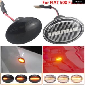 マセラティ 2X ダイナミック LED サイド マーカー ライト流れるターン シグナル ライト ウインカー フィアット 500 ランチア リブラ イ