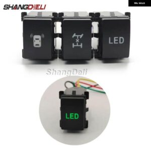 スバル フォレスター SK 2019-21 インテリア LED ライトスイッチ ミドルデフロックオンオフ プッシュボタン レーダー パーキング