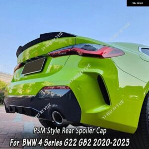 BMW 4シリーズ G22 G82 420I 430I M440I M4 2021-2023 PSM スタイルリア スポイラー キャップリア トランク テールウィング リア スポイラー